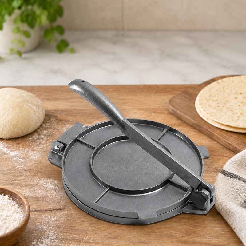 Tortilla Press Cast - Prensa para Tortillas de Aluminio Resistente,