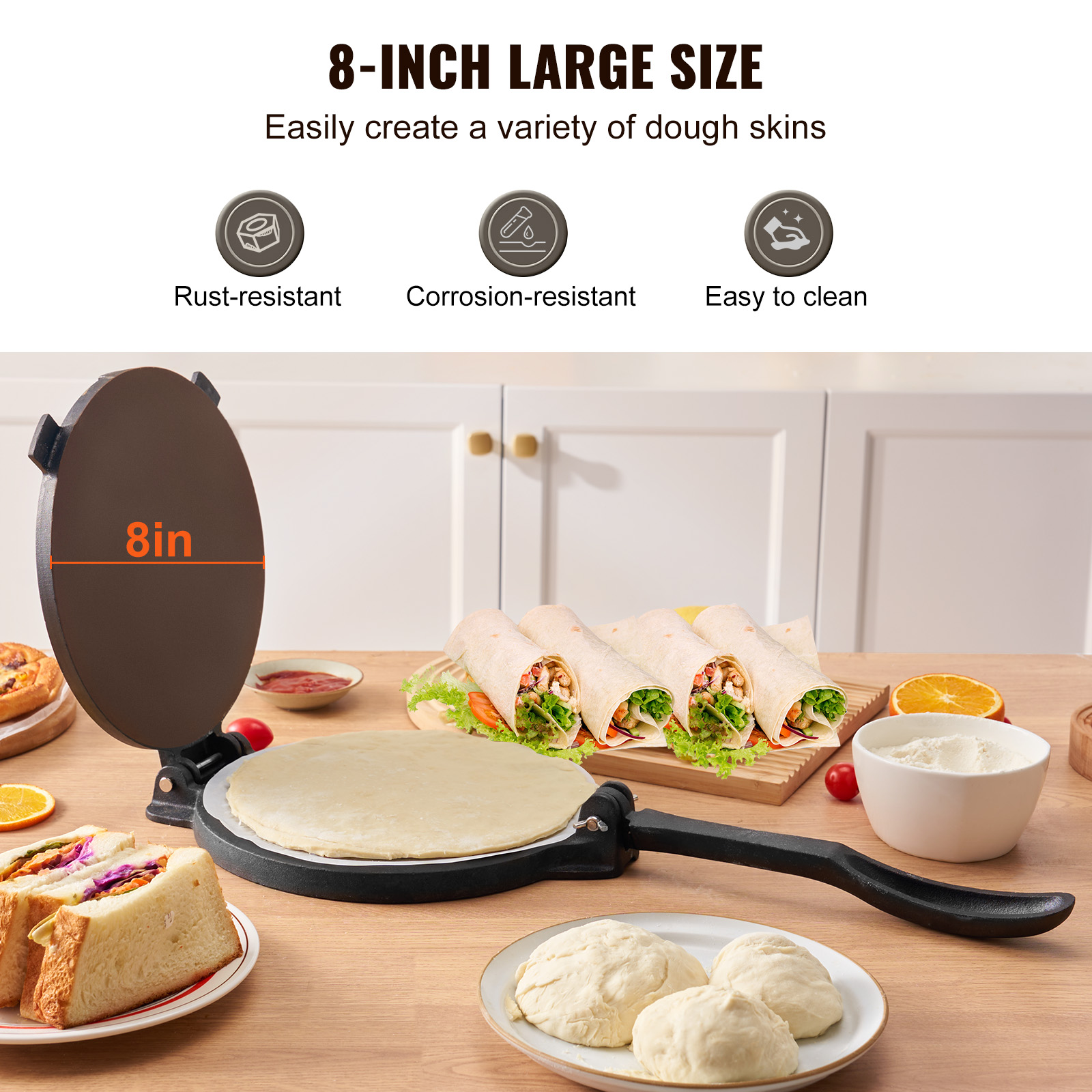 Prensa para Tortillas de Hierr - Tortilla Press Cast reseña y precio