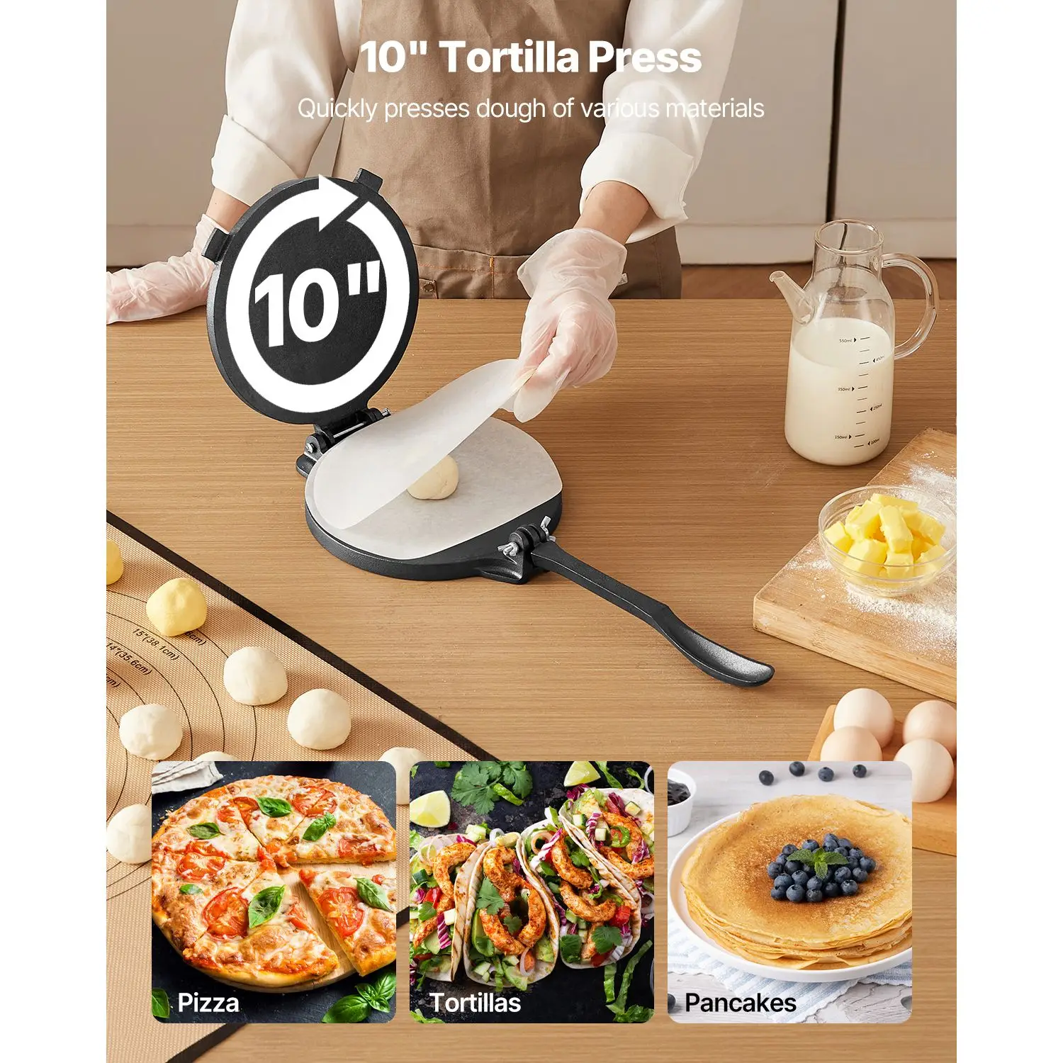 Prensa para Tortillas de Hierr - Tortilla Press Cast reseña y precio