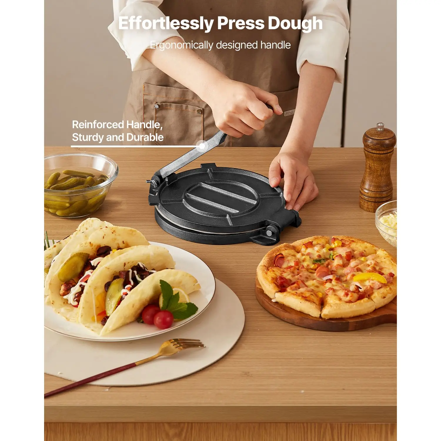 Prensa para Tortillas de Hierr - Tortilla Press Cast reseña y precio