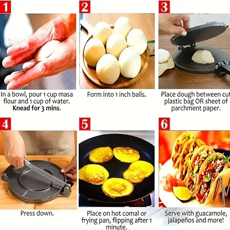 Utensilios de Cocina de Hierro - Tortilla Press Cast reseña y precio